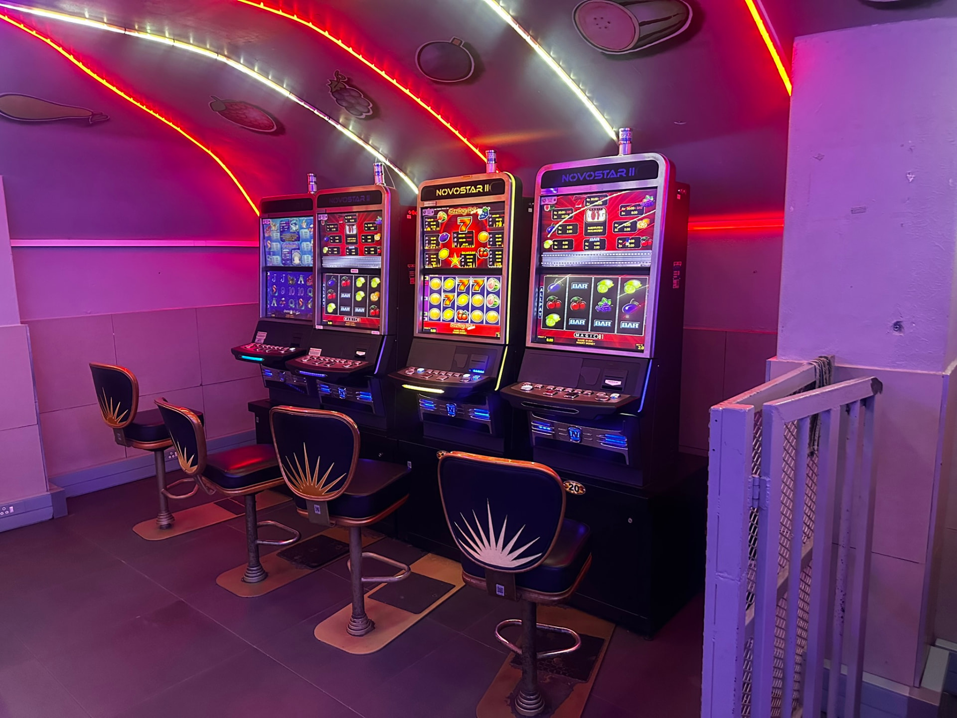 Gaming machines floor at Cheeky Tiger Bree Street