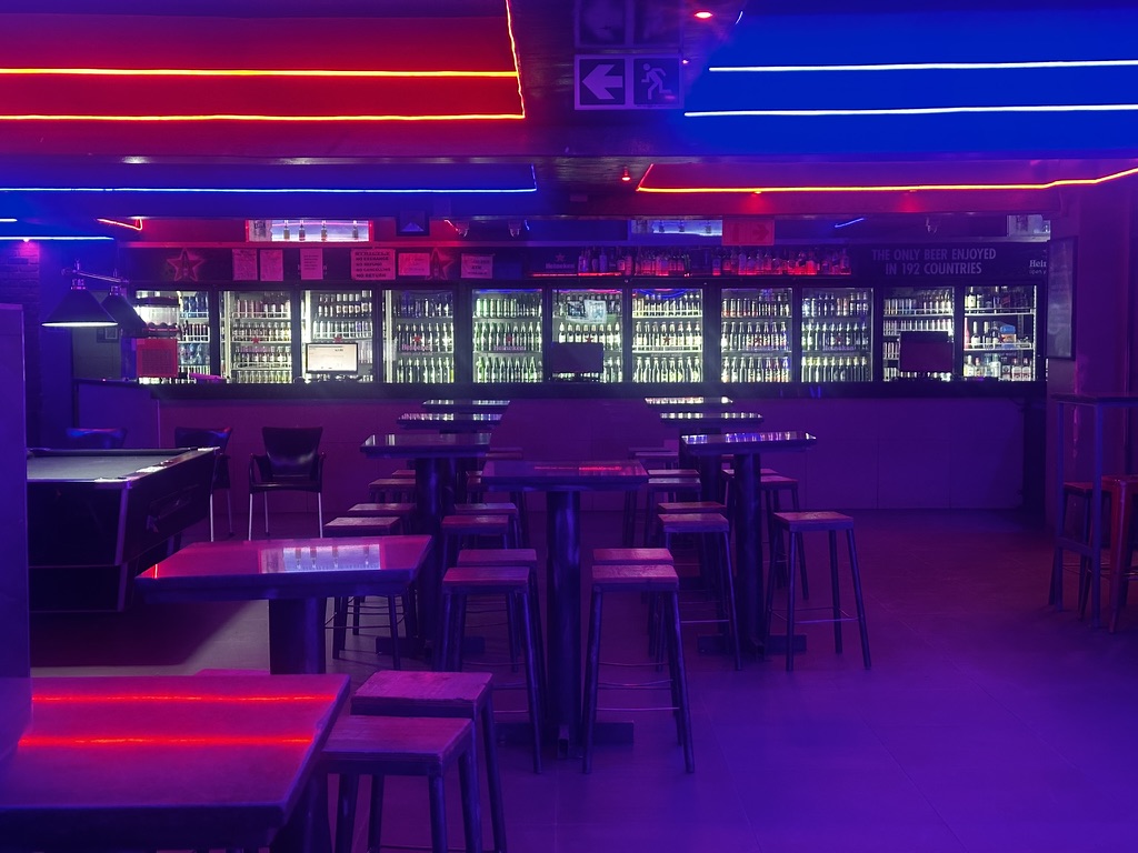 Fully stocked bar fridges at Cheeky Tiger Bree Street